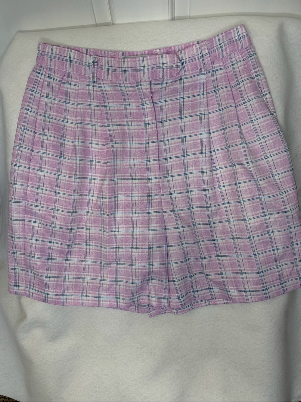 Pink Plaid Izod Women's Skort - Classic High-Rise Style